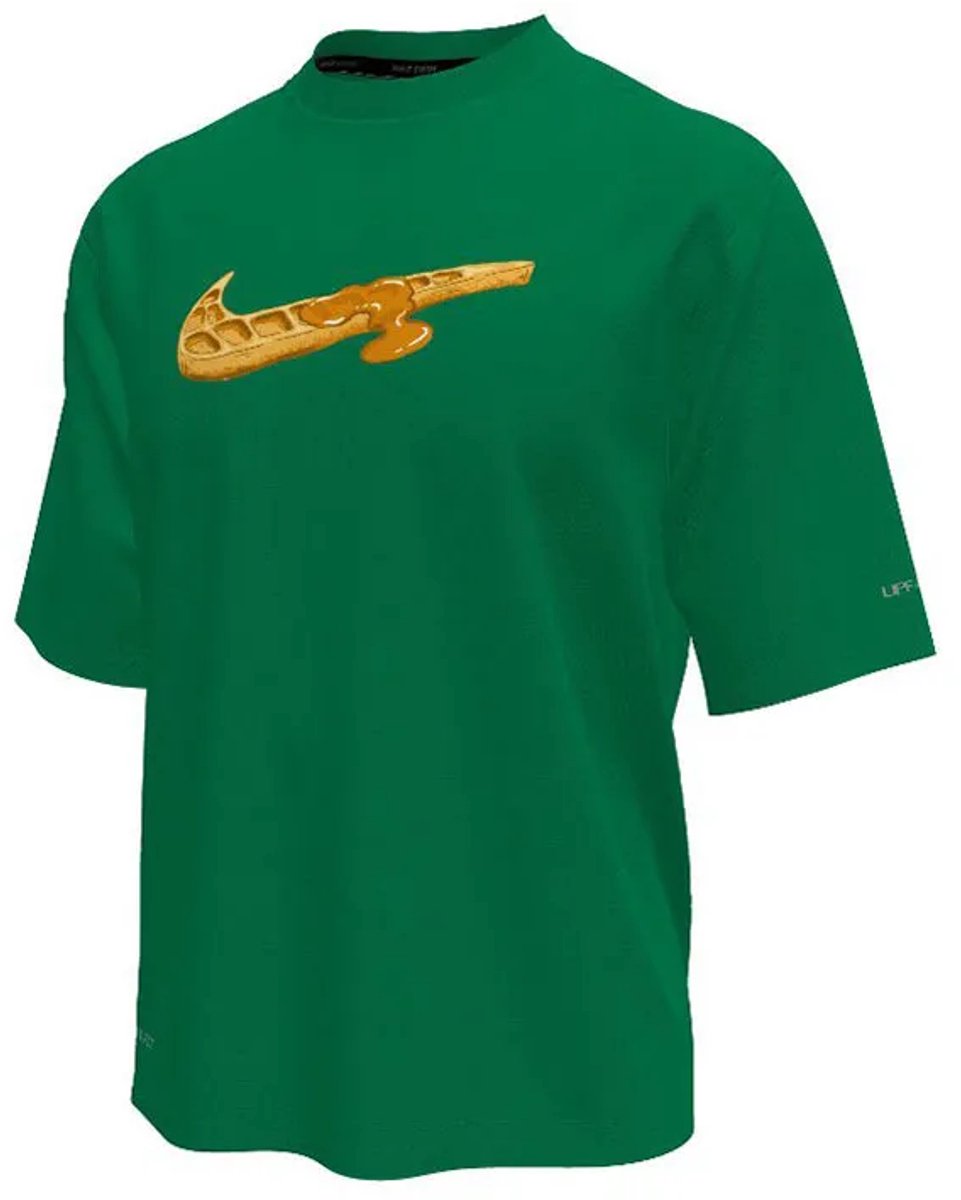Nike Swim Swoosh Waffle T-shirt Met Korte Mouwen Jongen Groen