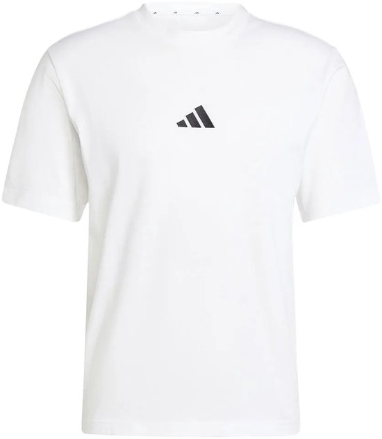 adidas Sportswear T-shirt jersey petit logo Essentials - Hommes - Blanc - XL