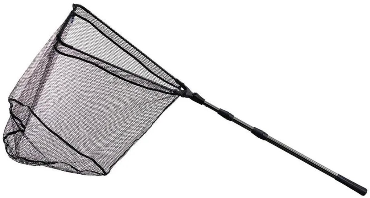 Daiwa Rubber Mesh Net 3 Sections Veiligheidsnet Zwart 255x50 cm