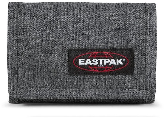 Portefeuille Eastpak gris avec logo noir.