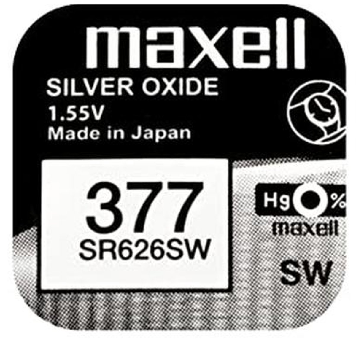 SR626SW Knoopcel 1,55 V - 1 Stuk