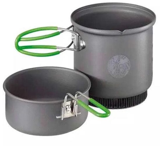 OPTIMUS Terra Weekend HE Cook Set - Campingppannenset - Grijs van Opti — afbeelding 2
