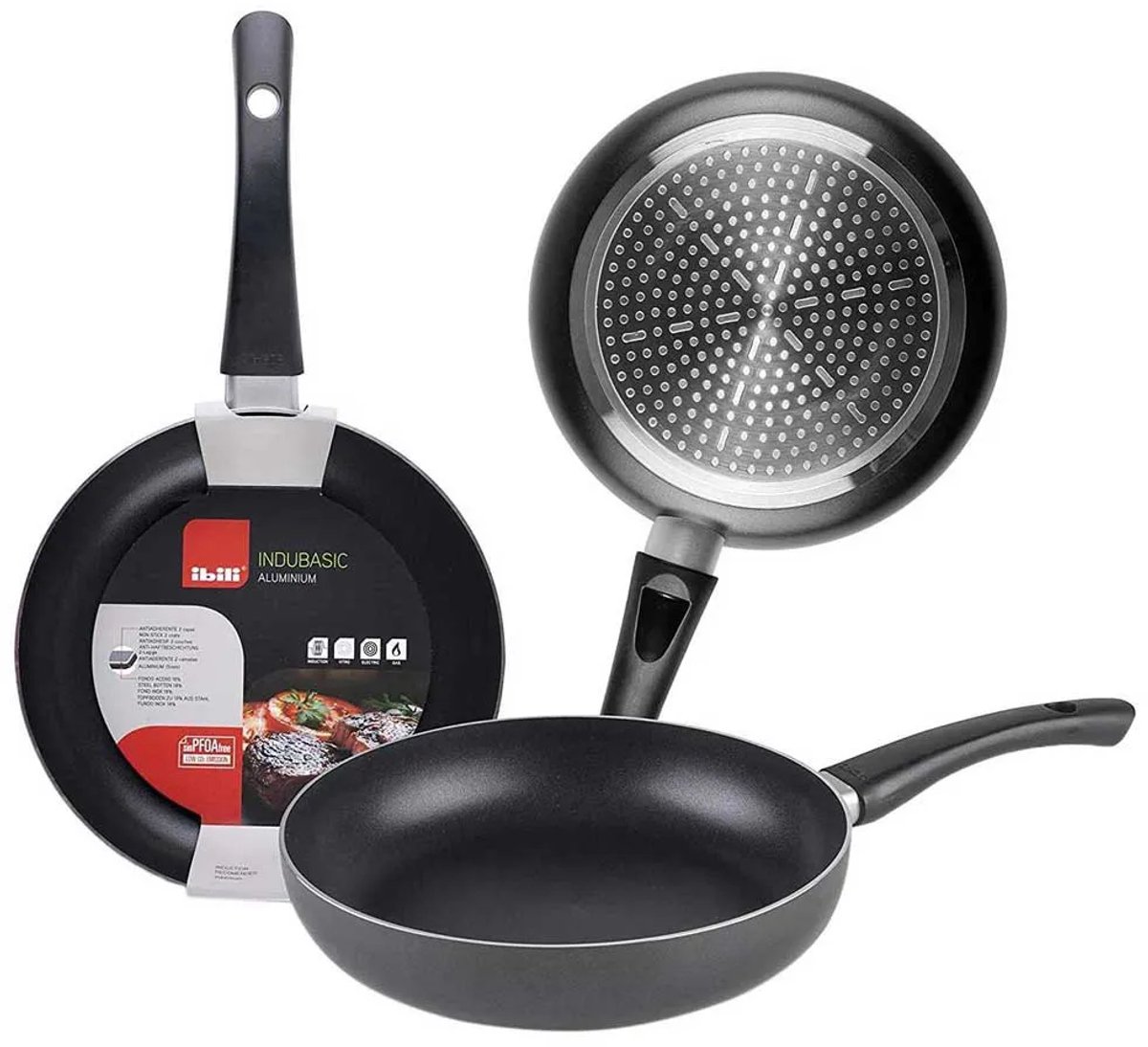 Ibili 405022 Koekenpan 22 Cm Zwart