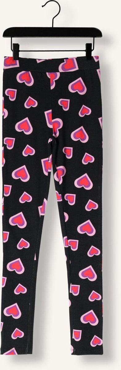 Salty Stitch Hearts Skinny Legging Broeken Meisjes - Zwart - Maat 164