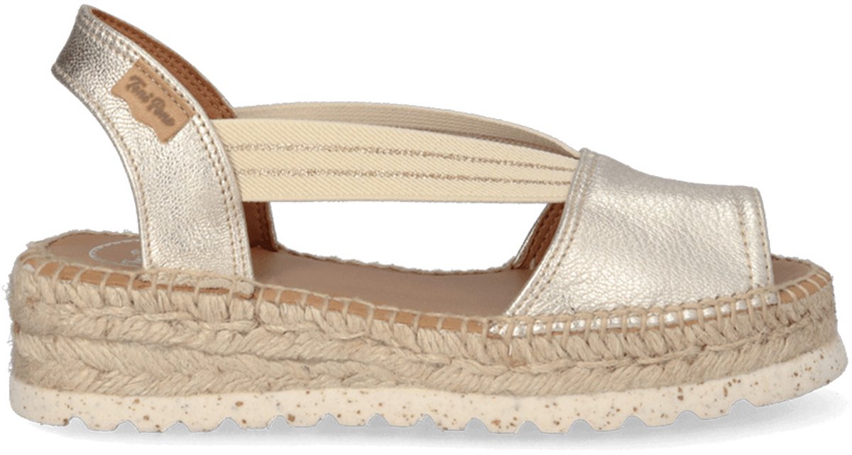 Damessandaal met jute plateauzool | ESTEL-SW