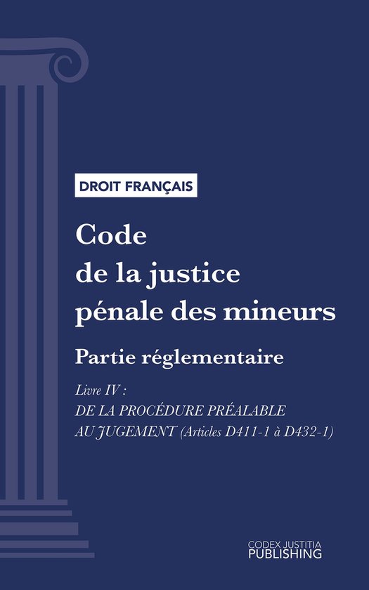Code de la justice pénale des mineurs - cover