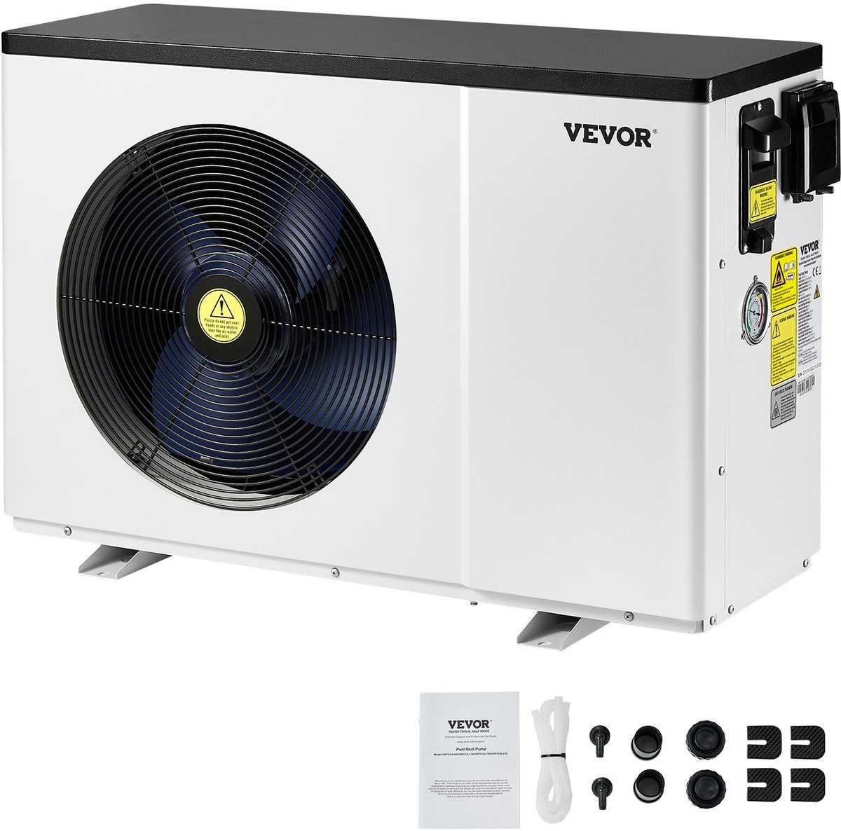 VEVOR Elektrische Zwembadwarmtepomp 1,48-7,11 KW Energiebesparende Variabele Frequentie