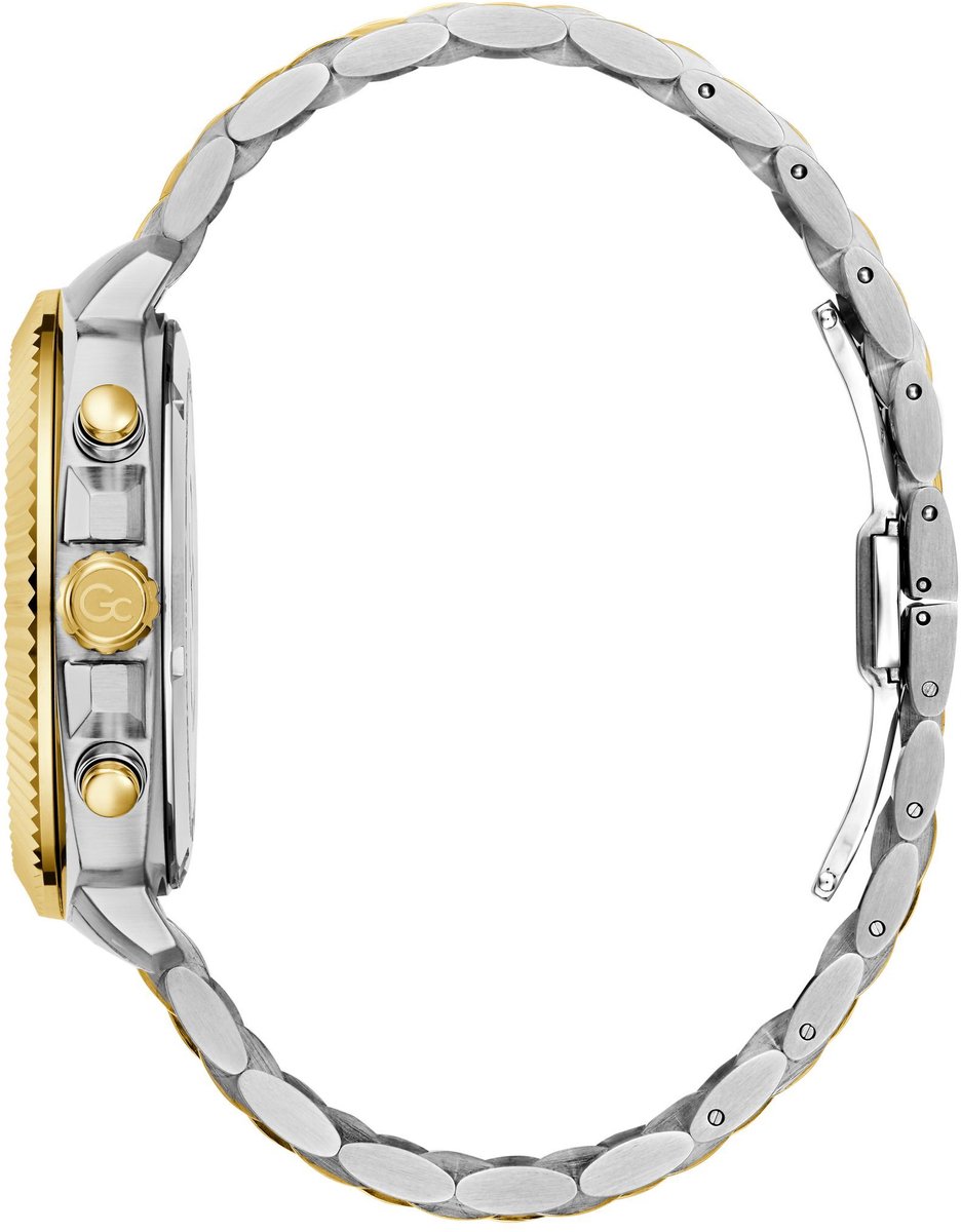 Gc Gc Flair Coussin Chronograph Watch Twee Toon Case: 100% Stainless Steel | Armband: 100% Stainless Steel 44 Z46001G2MF, Z46002G9MF, Z46005G7MF