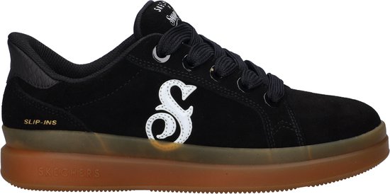 Foto: Skechers hands free slip ins courtside dame sneaker zwart wit maat 39