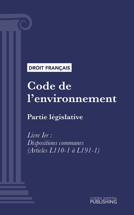 Code de l'environnement - cover
