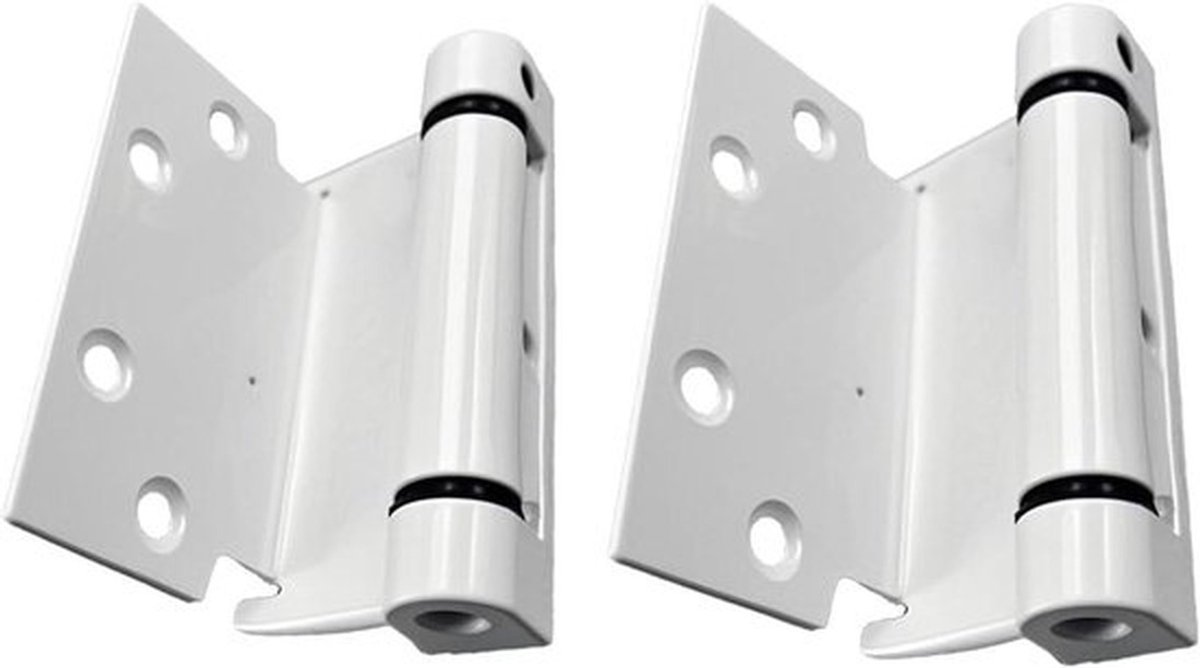 PVC Deurscharnieren Set van 2 - Heavy Duty - Kunststof Vensterscharnieren - Renovatieband - Raambeslag Reserveonderdelen - Insectenwerende Deur