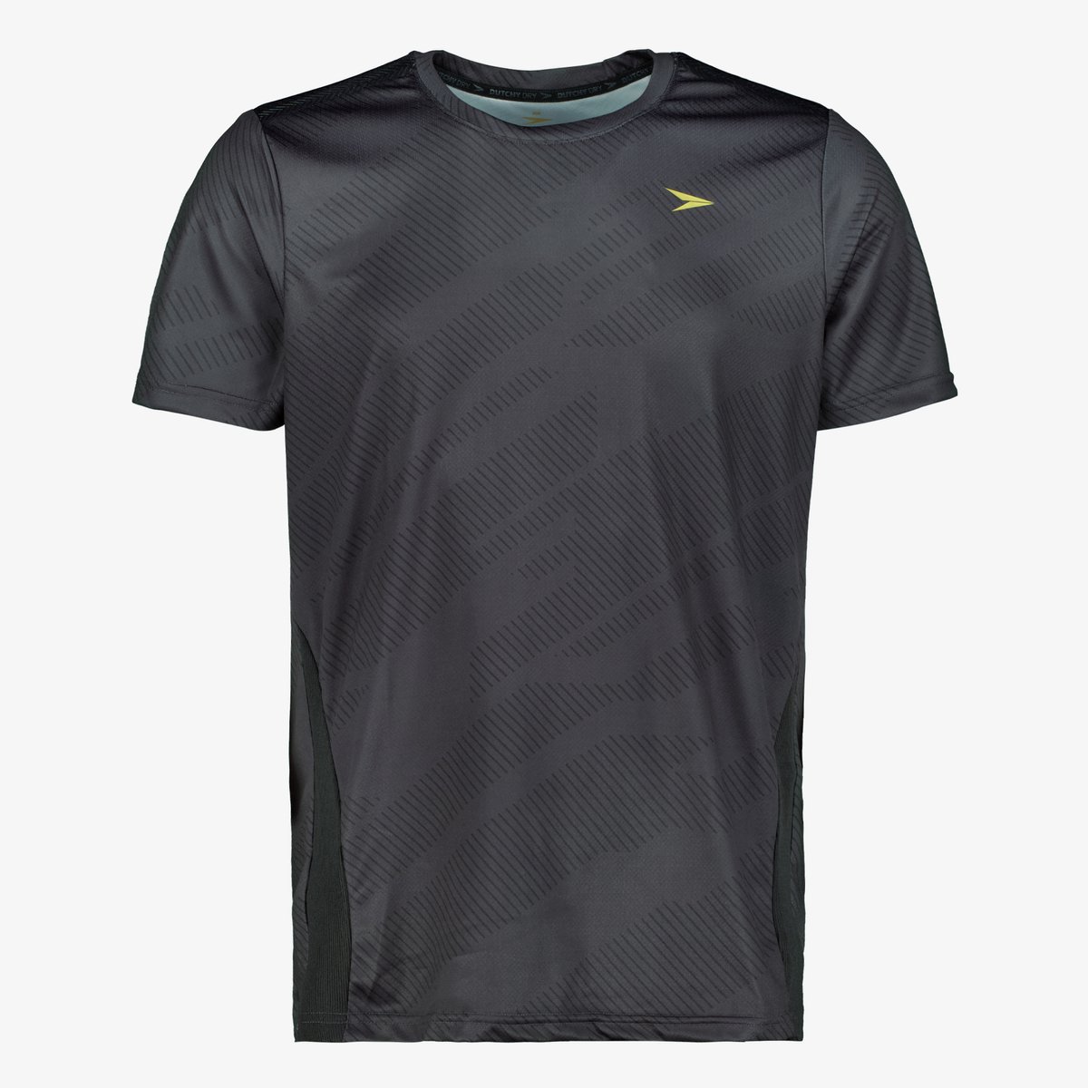 Dutchy Dry heren voetbal T-shirt met print zwart - Maat XL