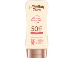 Hawaiian Tropic Glowing Protection Lotion SPF 50, UVA + UVB Protection, 170 ml