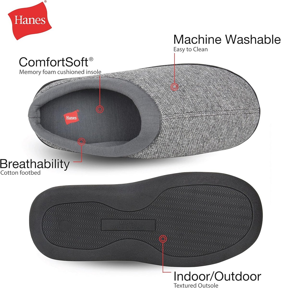 Comfortabele Vilt Klomp Slipper met Traagschuim en Antislip Zool voor Binnen en Buiten