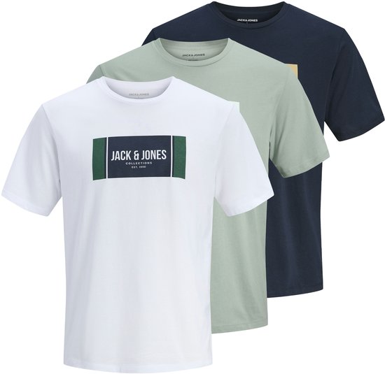 JACK&JONES - T-shirt JJHAYATO SS col rond BTS 3PK MP - Homme - T-shirts