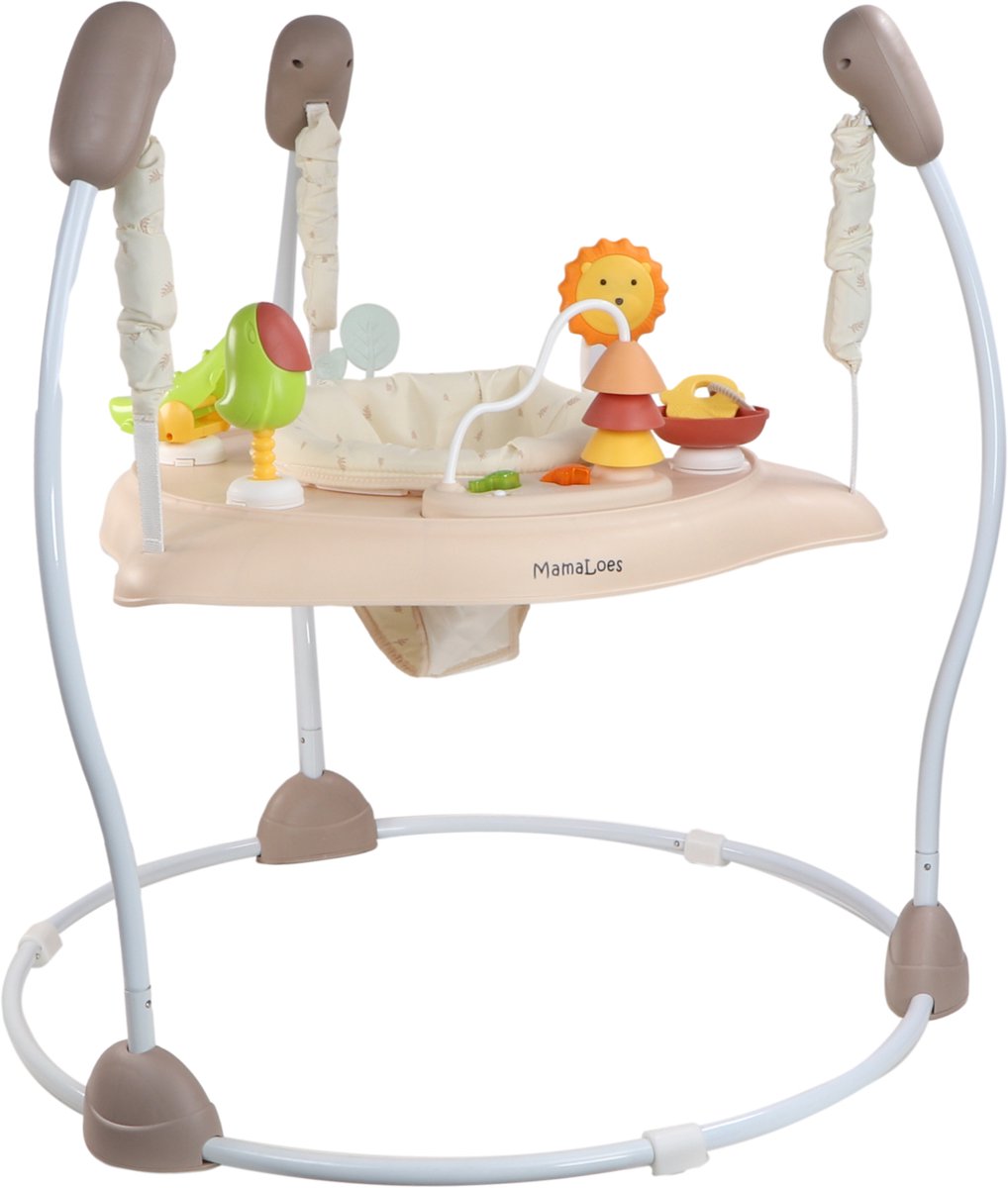 MamaLoes Activiteiten Jumper Baby - Eva Beige - Bouncer Baby - Speelgoed — afbeelding 2