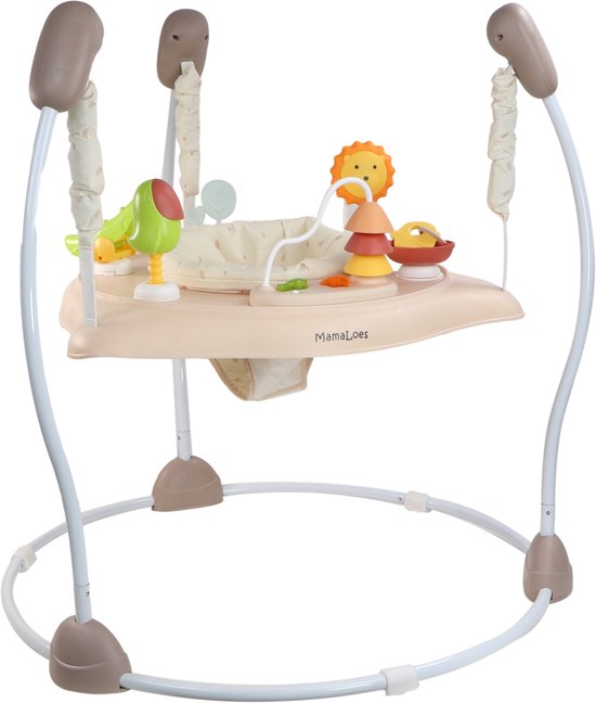 MamaLoes Activiteiten Jumper Baby - Eva Beige - Bouncer Baby - Speelgoed van Mamaloes — afbeelding 2