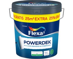Flexa - Powerdek Muren & Plafonds - Wit - 12,5 L