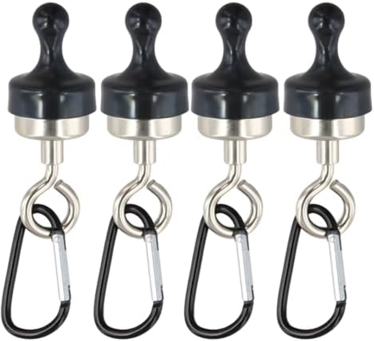 PromoHome 4-delige magnetische haakset - Extra sterk - 15kg draagkracht per haak