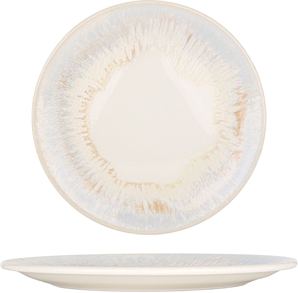 By Bone Dinerbord - Wave - Porselein - 30 cm - set van 6
