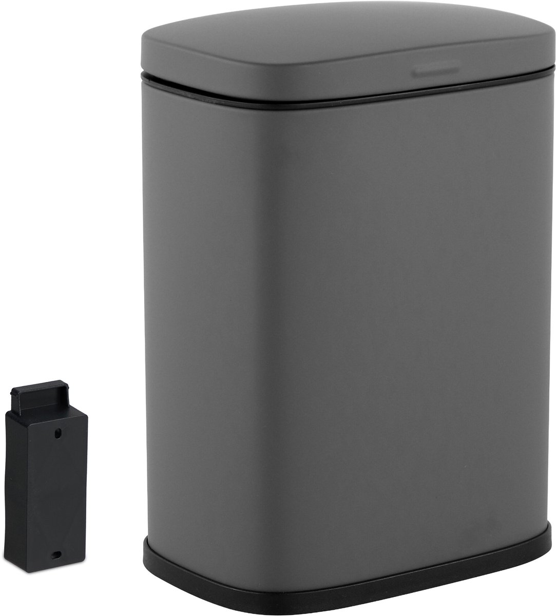 Badkamer prullenbak - hangend - 3 l - softclose - grijs
