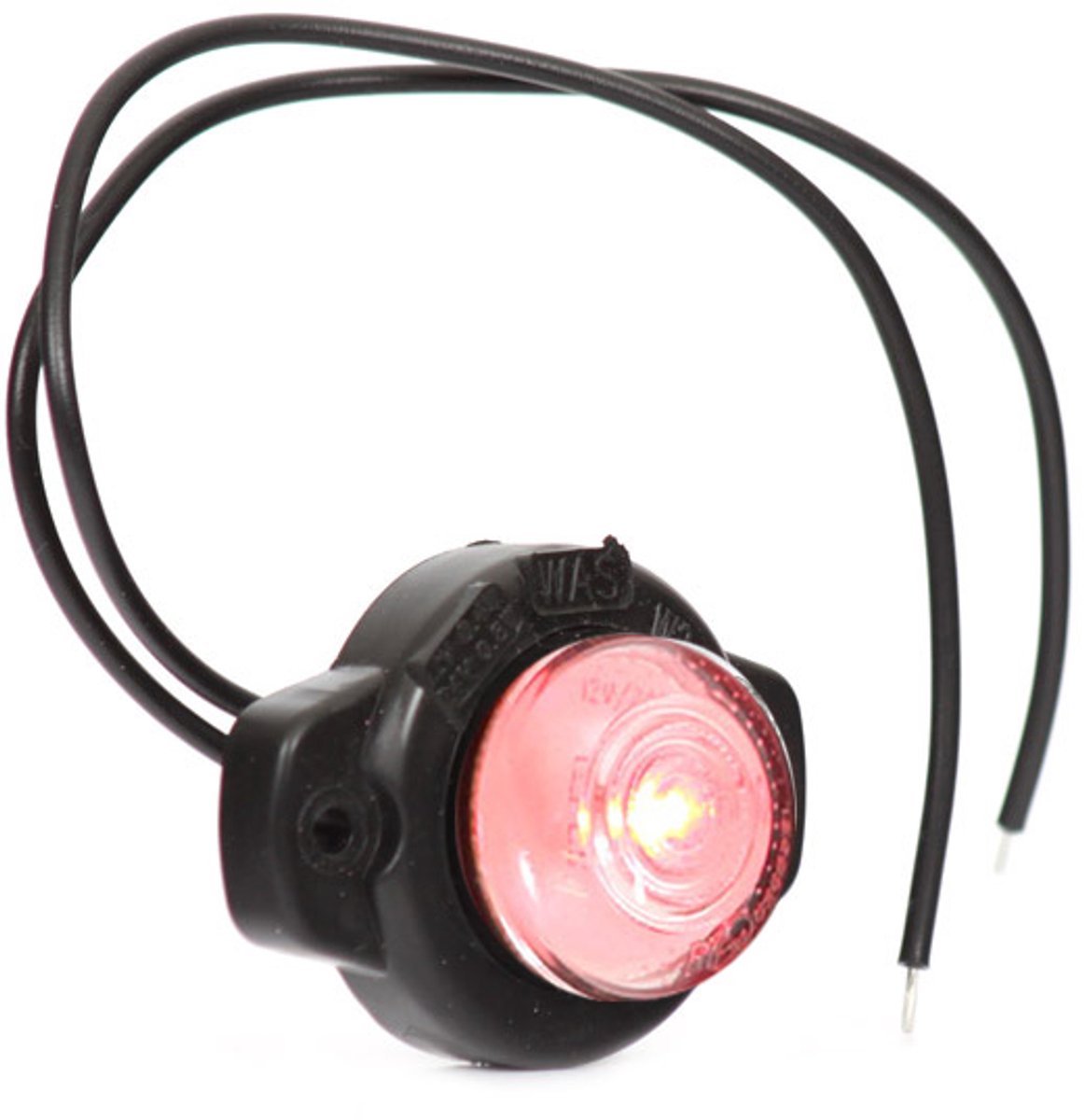 led zijmarkeringslamp universeel rood 1x led - contourlamp - zijlamp - led breedtelamp