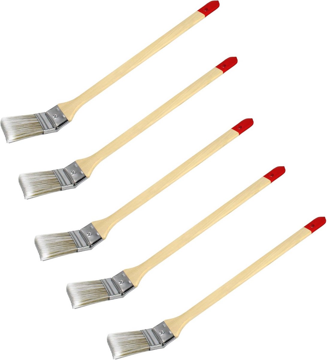 5 Radiatorborstels 50 mm - Hoekborstel en Verfkwasten Set