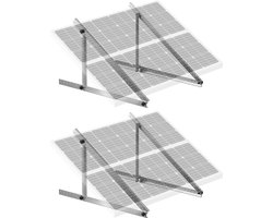 VEVOR 114cm Zonnepaneelbeugels, Zonnepaneelbeugel, Balkonkrachtcentrale, Set van 2