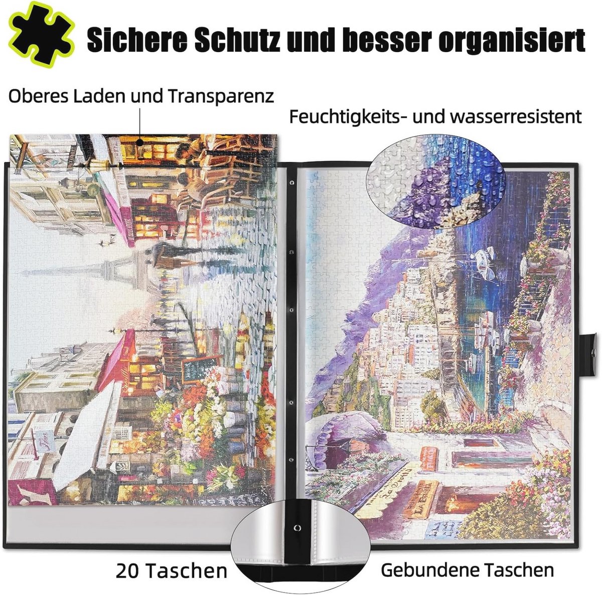 Puzzelopslagmap - Stofvrije Bescherming en Accessoires voor Puzzels — cadeau in Cadeau-ideeën - foto 7