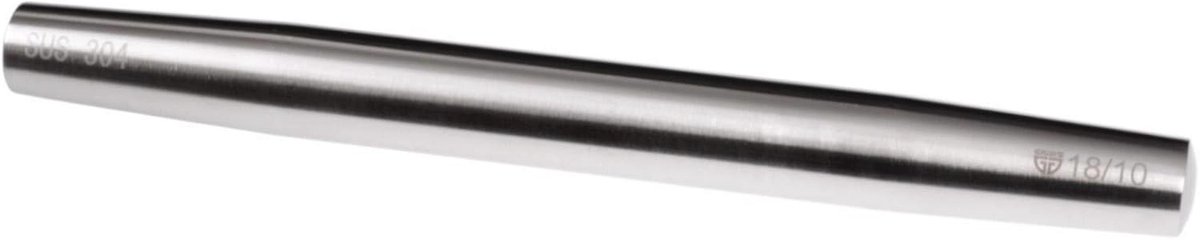 Roestvrij Stalen Deegroller 33 cm - Ergonomisch en Vaatwasserbestendig