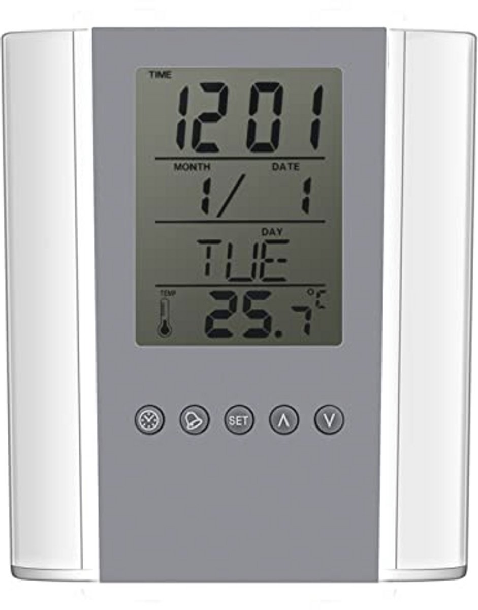 Multifunctionele Digitale Klok en Potlood Organizer met Temperatuurweergave