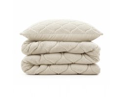 Sleeptime 2 in 1 Teddy Premium Dekbed zonder Overtrek - Dekbed Inclusief Slopen - 140 x 200 cm - Beige