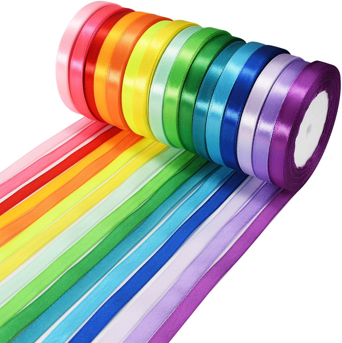 IMPERATORIS® Satijn Linten Set Voor Knutselen, Cadeaus, Decoratie - Cadeaulint - veelkleurig