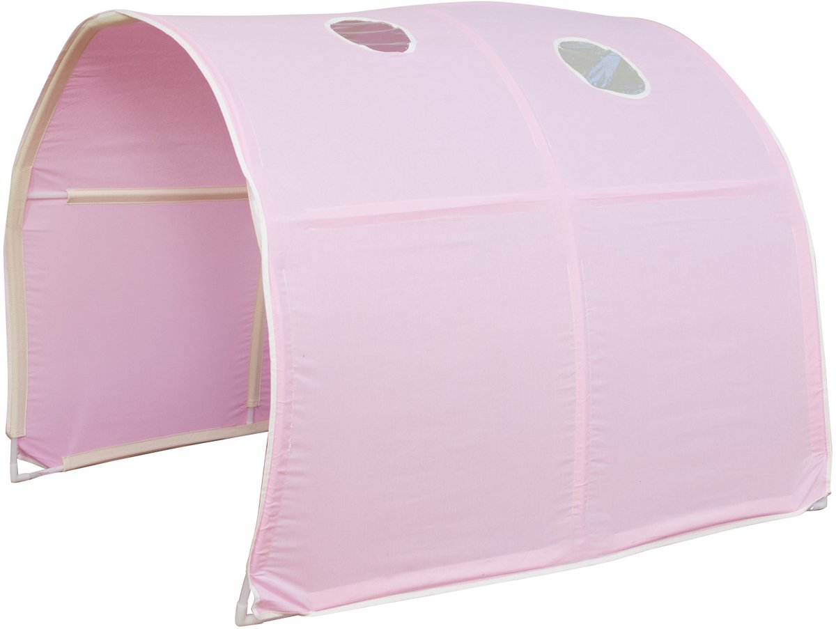 Homestyle4u Tent - Bedtent - roze - Beddak - Speeltunnel - Tunnel voor kinderbedden
