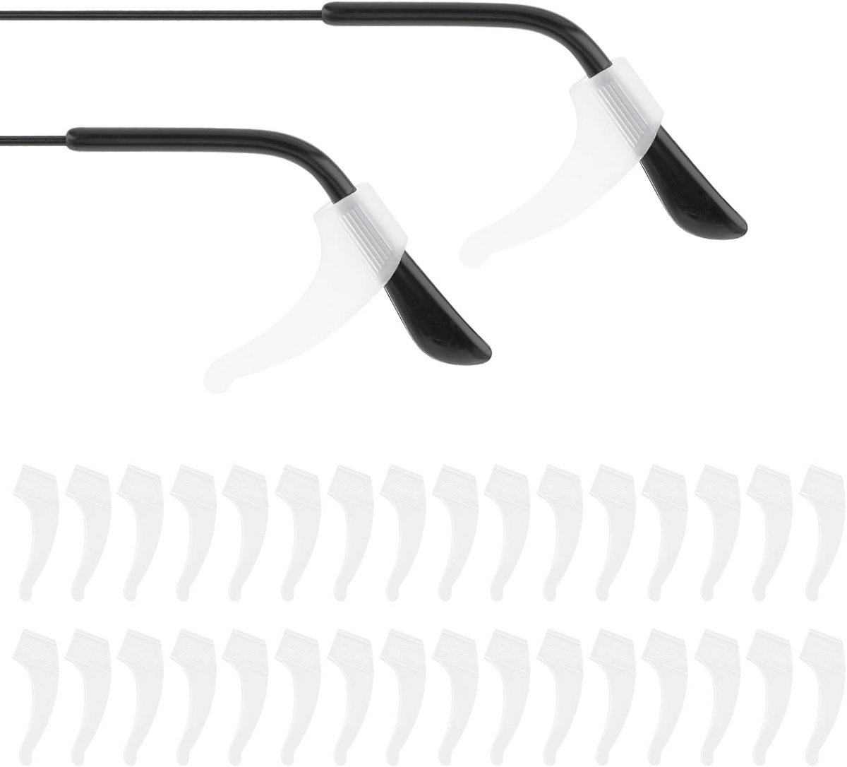 16 Pairs Silicone Eyeglass Non-slip Ear Hooks for Comfort and Stability