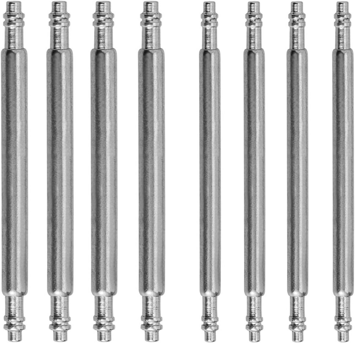 8 Stuks Veerpennen voor Horlogebandjes - Roestvrijstalen Veerpennen met 1,5mm en 1,8mm Diameter - 23mm