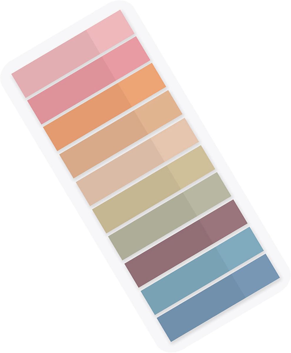 IMPERATORIS® Index Tabs - Plakbriefjes - Sticky notes - Memoblaadjes - Zelfklevend - Ideaal voor Planningsherinneringen, Kantoor, Thuis, School - 200 Stuks - 10 Kleuren