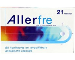 Allerfre Tabletten 10 mg - 21 tabletten