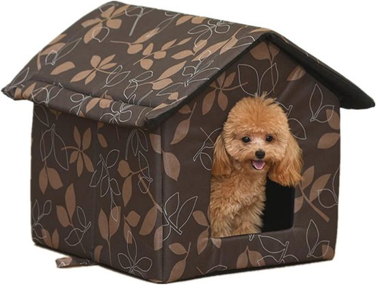 Groot verwarmd kattenhuis voor buitenkatten in de winter, Lslpin
