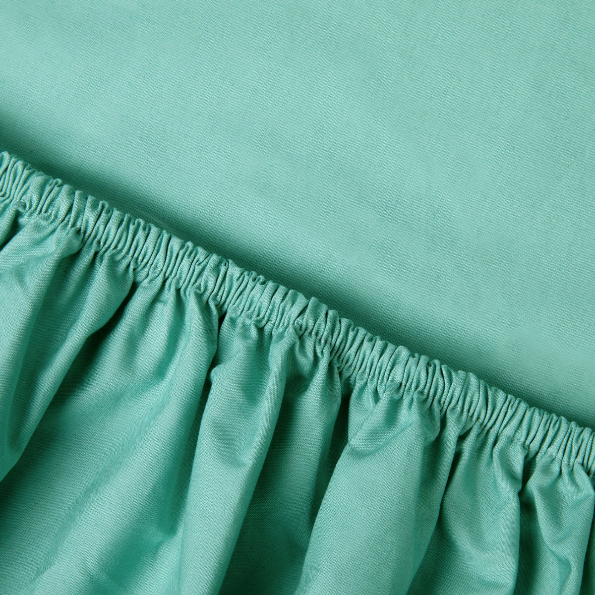 Kayori Shizu Topper Hoeslaken Perkal - 200x210-220cm - 200TC Hotelkwaliteit - Matrasdikte 12 cm - Groen