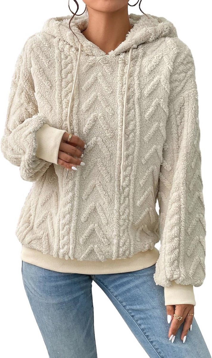 Oversized Deken Hoodie voor Volwassenen, Sherpa Fleece Draagbare Deken
