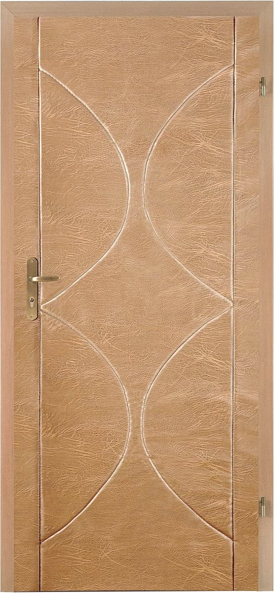 Deurbekleding voor Zelfassemblage – Geluidsisolatie en Thermische Isolatie voor Deuren – Premium 2-in-1 Set met Bevestigingsaccessoires – Licht Beuken