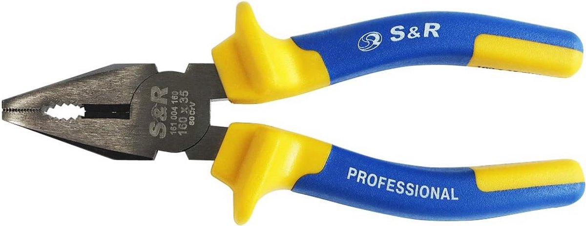 Combinatietang 180 mm met Ergonomische Handgrepen en Inductief Gehard Snijvermogen