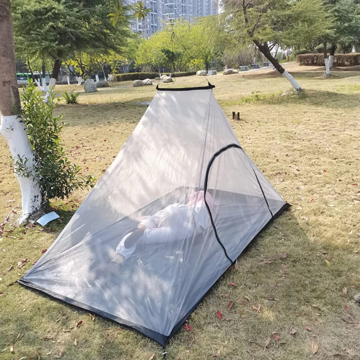 Klamboe voor Campingbed - Compact en Lichtgewicht voor 2 Personen