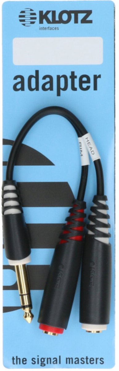 Klotz AYS-8 E-Drum splitter Y-adapter 0.2 meter