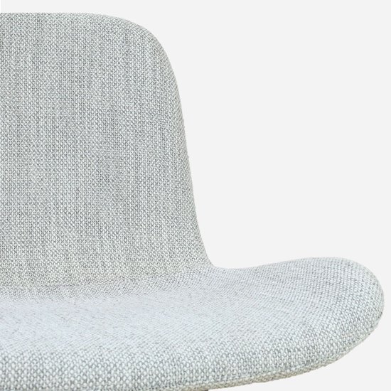 Tabouret de bar Nolon Nino-Fé gris mélangé - piètement noir - 65 cm