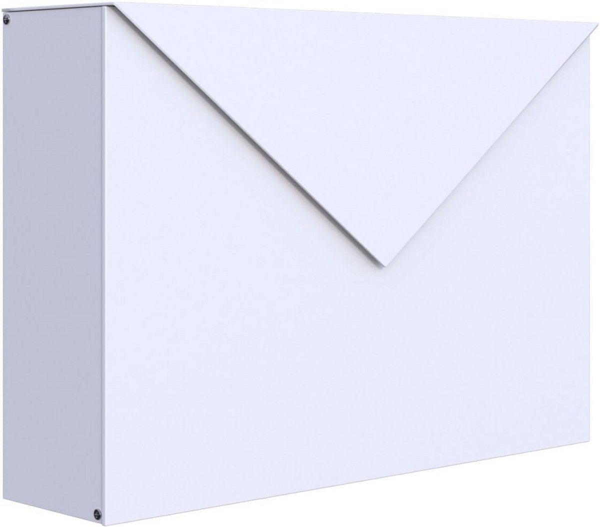 Witte Design Muurbrievenbus met Slot