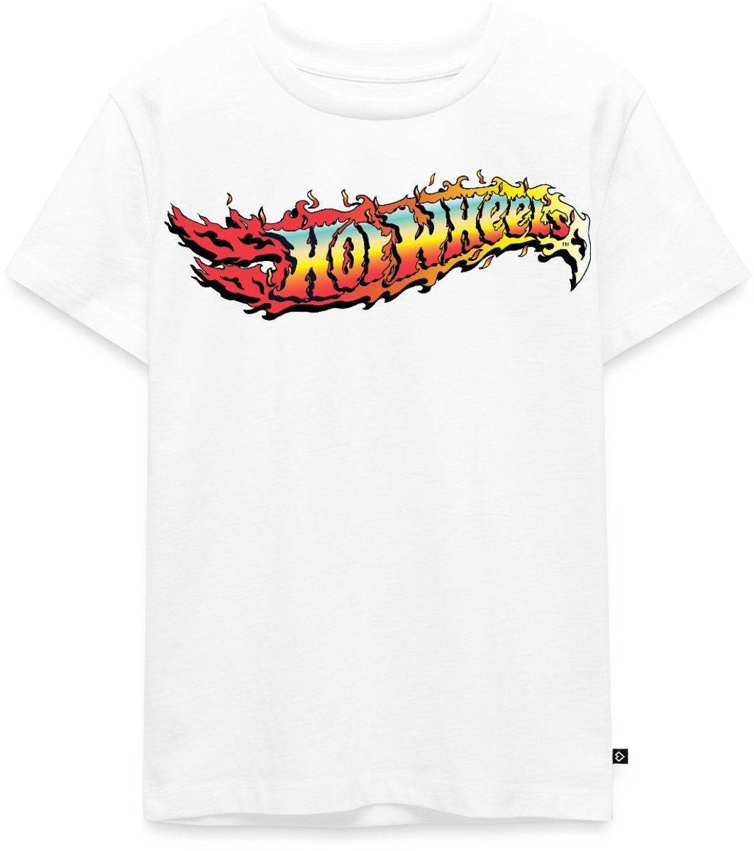 Hot Wheels Logo-Design Met Vlammen Premium T Shirt Kinderen