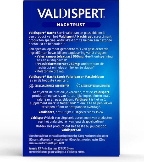 Valdispert Nacht Sterk - Passiebloem voor een goede nachtrust* - 40 tabletten