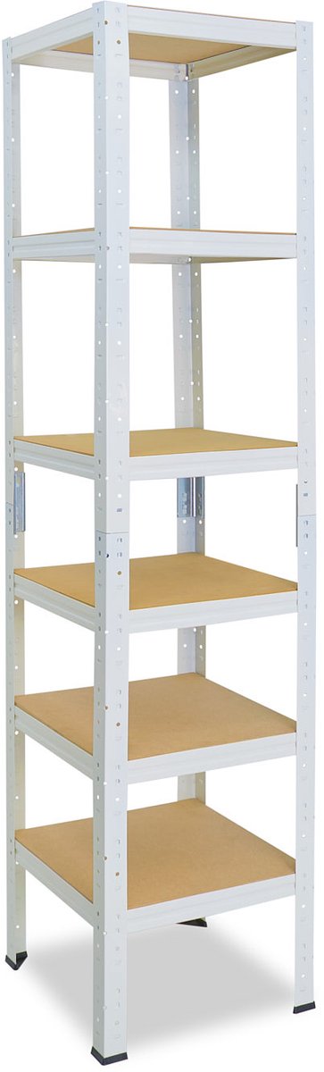 Shelfplaza HOME metalen stellingkast - 180x60x60 cm - wit - 6 planken